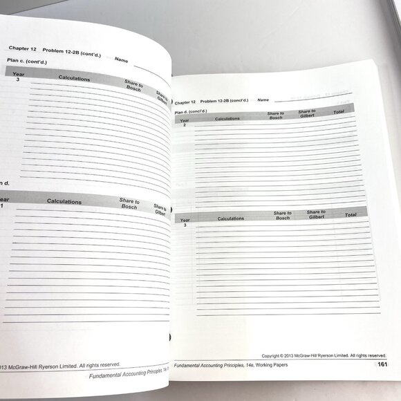 Fundamental Accounting Principles 14th Volume 1 & 2 Working Papers Canadian - Picture 9 of 12